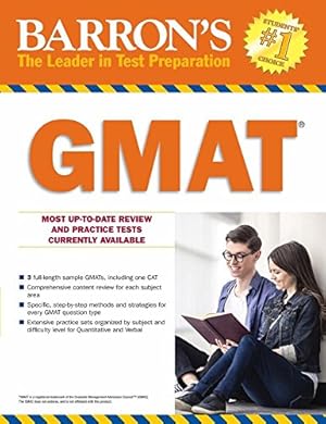 Seller image for Barron's GMAT with Online Tests by Umar M.B.A., Bobby, Pyrdum III, Carl S. [Paperback ] for sale by booksXpress