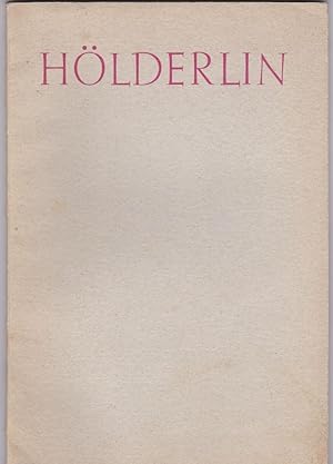 Hölderlin (Deutsche Gedichte, Heft 14/15)