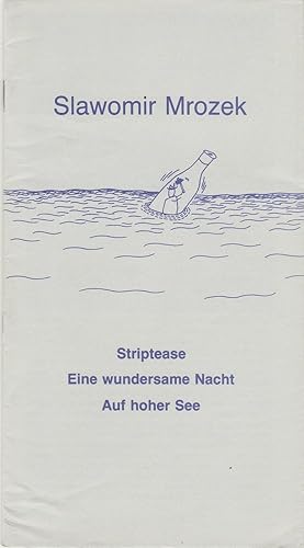 Image du vendeur pour Programmheft Slawomir Mrozek STRIPTEASE / EINE WUNDERSAME NACHT / AUF HOHER SEE Premiere 7. Mai 1981 Kleines Haus Spielzeit 1980 / 81 Heft 30 mis en vente par Programmhefte24 Schauspiel und Musiktheater der letzten 150 Jahre