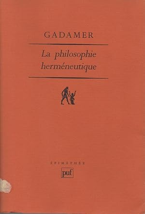 La philosophie hermeneutique