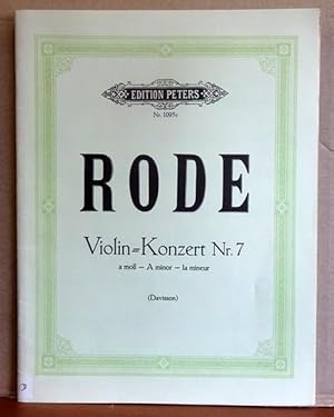 Imagen del vendedor de Violin-Konzert Nr. 7 (a moll) fr Violine und Klavier (Hg. Walther Davisson) a la venta por ANTIQUARIAT H. EPPLER