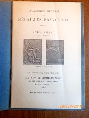 Catalogue Général des Médailles Francaises. Supplement (11e fascicule). en vente aux prox marqués.