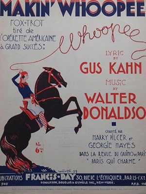 Bild des Verk�ufers f�r DONALDSON Walter Makin' Whoopee ! Chant Piano 1929 zum Verkauf von partitions-anciennes