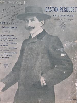 Seller image for L'Album Musical Sp�cial Gaston Perducet D�dicace 10 pi�ces Chant Piano 1905 for sale by partitions-anciennes