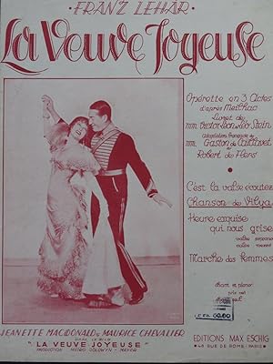 Imagen del vendedor de LEHAR Franz La Veuve Joyeuse No 7 Chanson de Vilya Piano Chant 1909 a la venta por partitions-anciennes