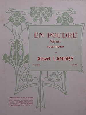 Seller image for LANDRY Albert En poudre Piano ca1910 for sale by partitions-anciennes