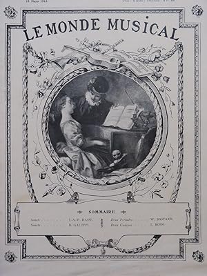 Immagine del venditore per Le Monde Musical 4 pices Piano solo Chant Piano 1913 venduto da partitions-anciennes