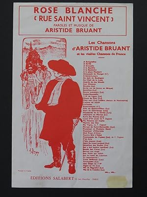 Seller image for Rose Blanche Aristide Bruant Chant Piano for sale by partitions-anciennes