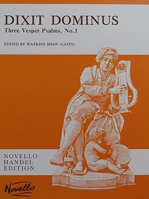 HAENDEL G. F. Dixit Dominus Three Vesper Psalms Chant Piano