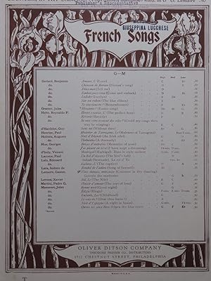 Imagen del vendedor de LEMAIRE Gaston Countess In Thy Dancing Chant Piano 1901 a la venta por partitions-anciennes