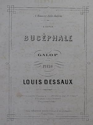 Seller image for DESSAUX Louis Bucphale Galop Piano 4 mains ca1870 for sale by partitions-anciennes