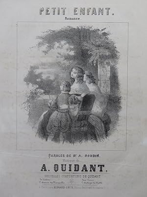 Seller image for QUIDANT Alfred Petit enfant Chant Piano ca1840 for sale by partitions-anciennes