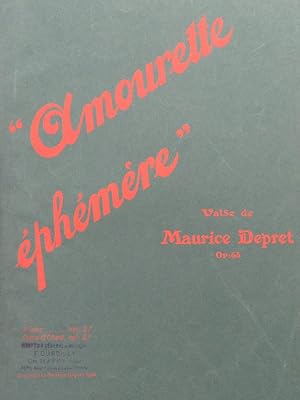 Image du vendeur pour DEPRET Maurice Amourette phmre Piano 1908 mis en vente par partitions-anciennes