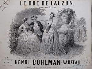 Imagen del vendedor de BOHLMAN SAUZEAU Henri Le Duc de Lauzun Piano ca1855 a la venta por partitions-anciennes