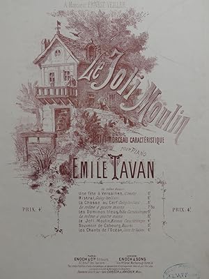 Seller image for TAVAN mile Le joli moulin Piano 1879 for sale by partitions-anciennes