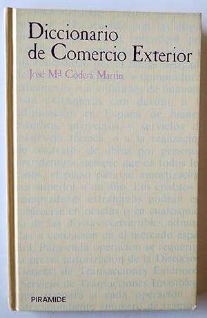 Imagen del vendedor de Diccionario de comercio exterior a la venta por Librera Salvalibros Express