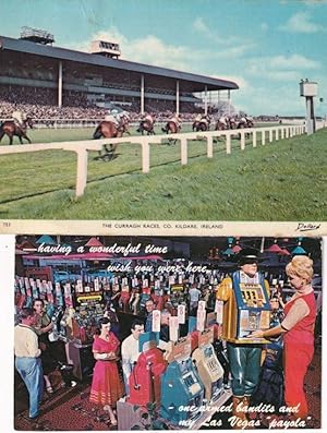 Curragh Races Co Kildare Ireland 2x Gambling Postcard s