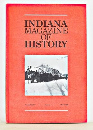 Bild des Verkufers fr Indiana Magazine of History, Volume 85, Number 1 (March 1989) zum Verkauf von Cat's Cradle Books