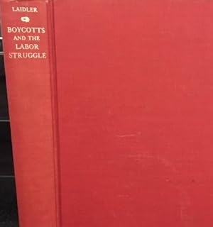 Immagine del venditore per Boycotts and the labor struggle economic and legal aspects venduto da Alplaus Books