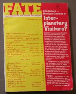 FATE (Pulp Digest Magazine); Vol. 27, No. 11, Issue 296, November 1974 True Stories on The Strang...