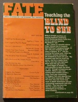 Immagine del venditore per FATE (Pulp Digest Magazine); Vol. 28, No. 5, Issue 302, May 1975 True Stories on The Strange, The Unusual, The Unknown - Teaching the Blind to See venduto da Comic World