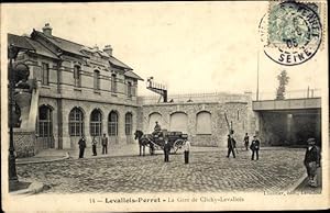Ansichtskarte / Postkarte Levallois Perret Hauts de Seine, Gare de Clichy Levallois