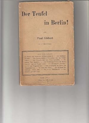 Der Teufel in Berlin! Satirische Zeitbilder von Paul Gisbert.
