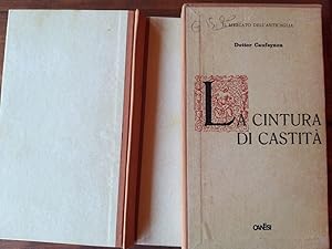 Bild des Verkufers fr La cintura di castita' zum Verkauf von librisaggi
