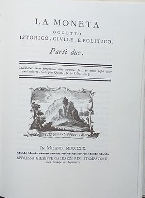 La moneta, oggetto istorico, civile, e politico. Parti due