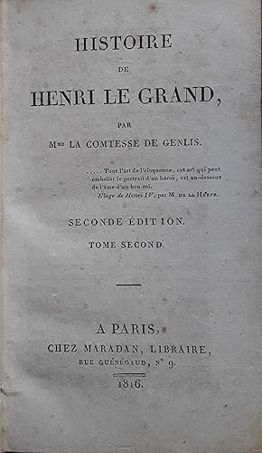 Histoire de Henri Le Grand