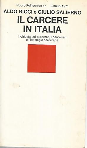 Immagine del venditore per Il carcere in Italia venduto da librisaggi