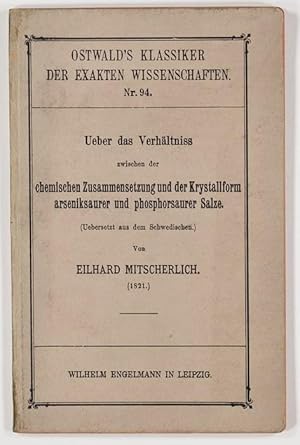 Ueber das Verhältniss zwischen der chemischen Zusammensetzung und der Krystallform arseniksauer u...