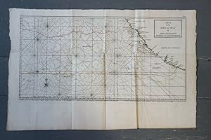 1750 Antique Map Carte géographique Mer Sud Pacifique Anson Superbe California