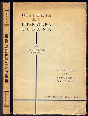 Imagen del vendedor de Historia de la Literatura Cubana. Adaptada al programa oficial vigente en los institutos de segunda enseanza de Cuba. a la venta por Hesperia Libros