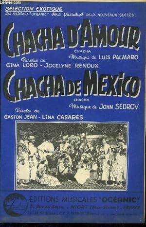 Bild des Verkufers fr Chacha d'amour, Chacha de Mexico zum Verkauf von Le-Livre