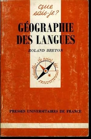 Imagen del vendedor de Que sais-je? N 1648 Gographie des langues a la venta por Le-Livre