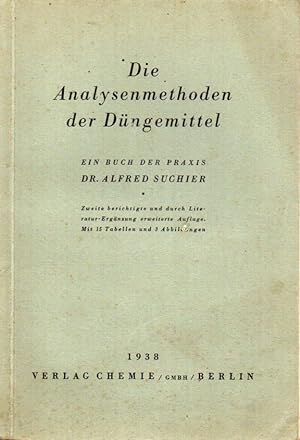Seller image for Die Analysenmethoden der Dngemittel for sale by Clivia Mueller