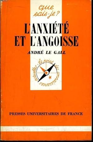 Imagen del vendedor de Que sais-je? N 1661 L'anxit et l'angoisse a la venta por Le-Livre