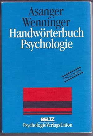 Seller image for Handwrterbuch Psychologie (Studienausgabe) for sale by Kultgut