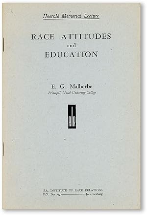 Imagen del vendedor de Race Attitudes and Education a la venta por Lorne Bair Rare Books, ABAA