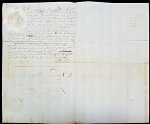 1749 Document Signed by Philadelphia Recorder William Allen Regarding Men's and Women's Saddles