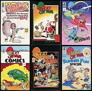 Imagen del vendedor de Wacky Squirrel Ultimate Comic Set 1-2-3-4 w/ Halloween Adventure & Summer Fun Special Mr. Monster Dark Horse Comics 1987-1988 a la venta por CollectibleEntertainment