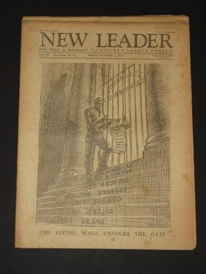 Bild des Verkufers fr The New Leader Incorporating 'The Labour Leader': October 7th 1927 zum Verkauf von Tarrington Books