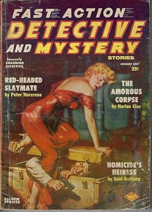 Immagine del venditore per FAST ACTION DETECTIVE AND MYSTERY Stories: January, Jan. 1957 venduto da Books from the Crypt
