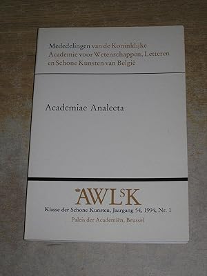 Immagine del venditore per Academiae analecta: Bijdragen door K. van der Stighelen . [et al.] (Mededelingen van de Koninklijke Academie voor Wetenschappen, Letteren en Schone Kunsten van Belgi) venduto da Neo Books