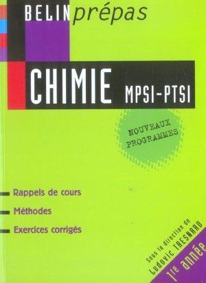 Chimie, MPSI-PTSI