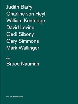 Imagen del vendedor de Artists on Bruce Nauman a la venta por GreatBookPrices