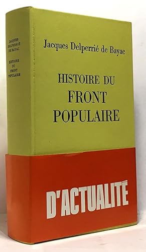 Image du vendeur pour Histoire du front populaire mis en vente par crealivres