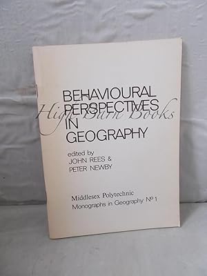 Behavioural Perspectives in Geography