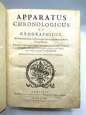 Apparatus Chronologicus et Geographicus, Ad Commentarium in Harmoniam sive Concordiam quatuor Eva...